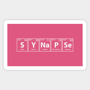 Synapse (S-Y-Na-P-Se) Periodic Elements Spelling Sticker